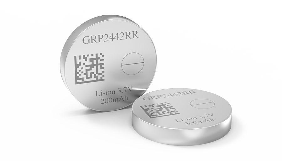 GRP2442RR 3.7V锂离子纽扣电池