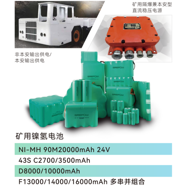 格瑞普矿用镍氢电池